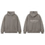 Fog Essentials Dark Taupe Brown Fleece‑Lined Oversized Pullover Hoodie Chest Logo