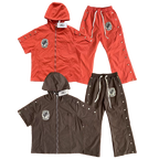 SAINT VANITY Embroidered Casual Sports Zipper Set