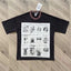 SAINT VANITY Printed Fabric Casual Pure Cotton Short-Sleeved T-shirt