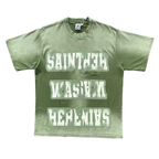 SAINT VANITY Washed Watercolor Print Casual Short-Sleeved T-shirt