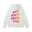 Anti Social Social Club Gradient Rainbow Logo Hoodie - White