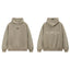 Fog Essentials Khaki Fleece‑Lined Oversized Pullover Hoodie Chest Logo