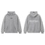 Fog Essentials Heather Grey Fleece‑Lined Oversized Pullover Hoodie White Chest Logo