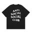 Anti Social Social Club Classic Logo T-Shirt - Black/White