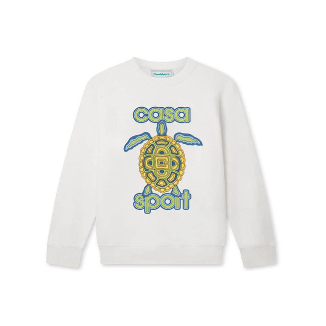 Casablanca Casa Sport Sea Turtle Graphic Sweatshirt - White Hover Image