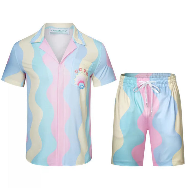 Casablanca Pastel Wave Stripe Set - Pastel Multi Hover Image