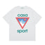Casablanca Sport Red Triangle Horizon T-Shirt - White