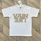 SAINT VANITY ins Same Style Letter Printed Casual Short Sleeve T-shirt