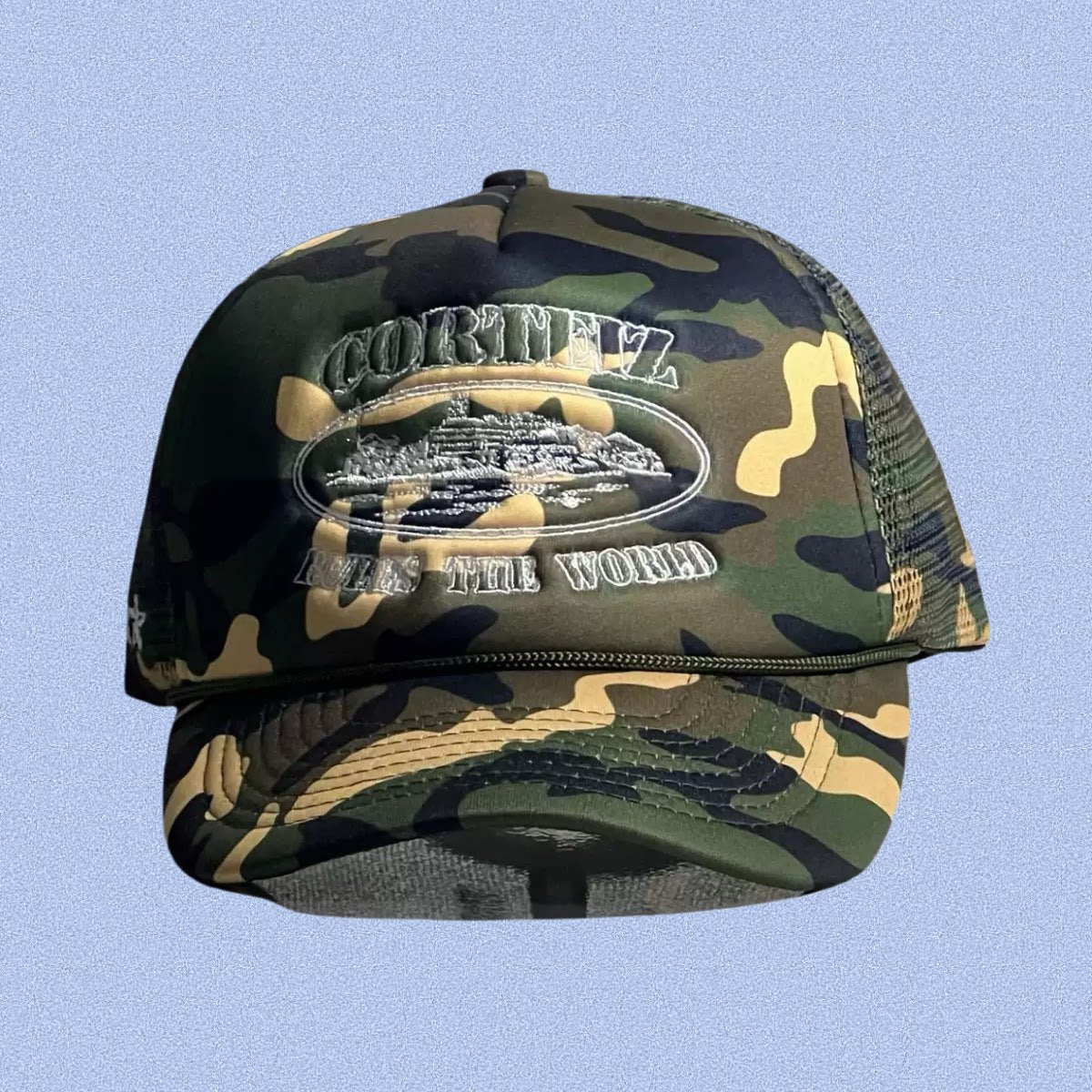 Camo Vintage Trucker Cap | Embroidered Streetwear Hat