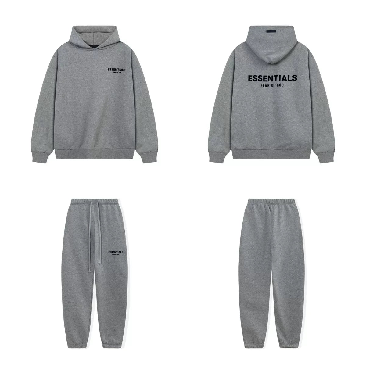 Fog Essentials Letter Print Oversized Hoodie & Sweatpants Two‑Piece Set