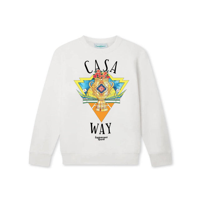 Casablanca Casa Way Trophy Graphic Sweatshirt - White Hover Image