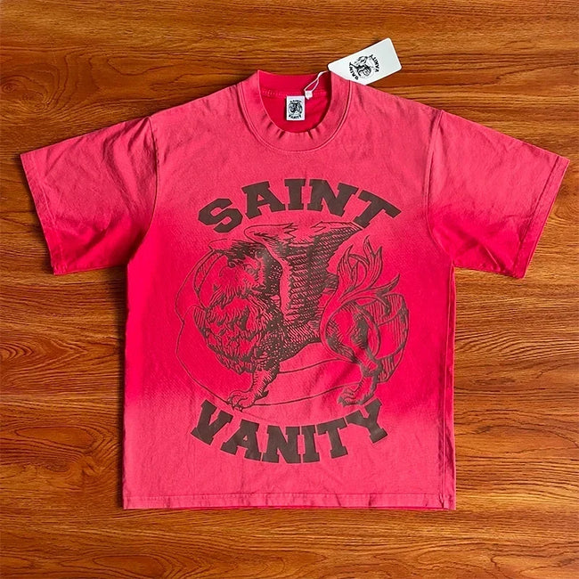 SAINT VANITY Signature Letter Print T-Shirt Hover Image