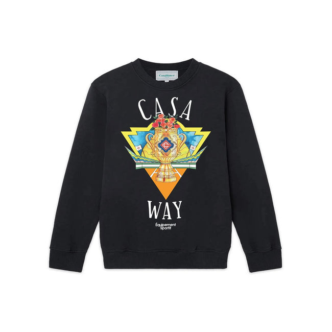 Casablanca Casa Way Trophy Graphic Sweatshirt - Black Hover Image