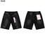 Sunburst Rhinestone Black Denim Shorts