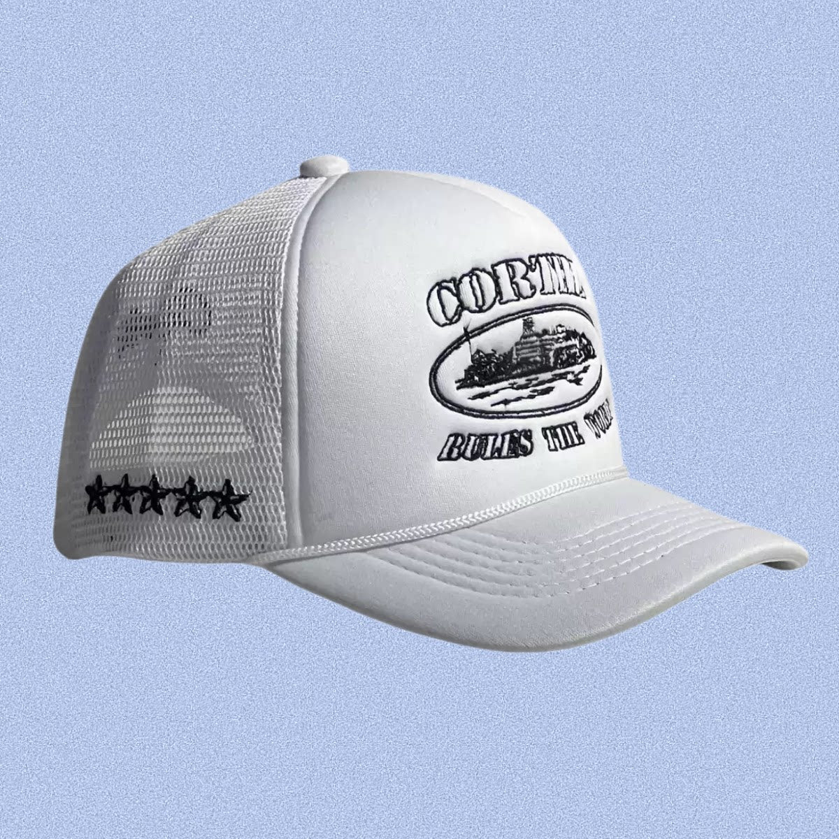 White Minimal Trucker Cap | Premium Embroidered Streetwear Hat