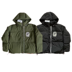 SAINT VANITY Fashion V-neck Hooded Embroidered Down Jacket