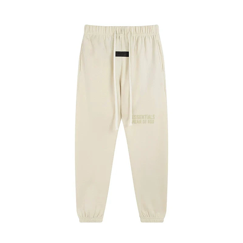 Fog Essentials Cream Relaxed Jogger Pants – Clean Streetwear Fit