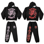 SAINT VANITY Printed Logo Casual Sweatshirt and Pants Set