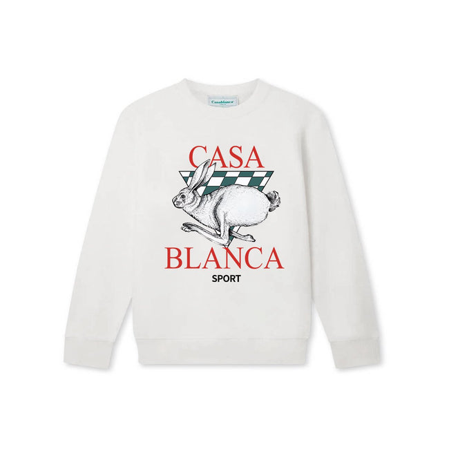 Casablanca Racing Hare Sport Sweatshirt - White Hover Image