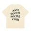 Anti Social Social Club Classic Logo T-Shirt - Cream/Black