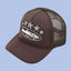 Brown Vintage Trucker Cap | Embroidered Streetwear Hat
