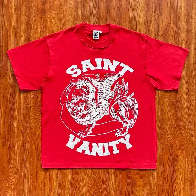 SAINT VANITY Letter Logo Casual T-Shirt Hover Image