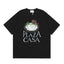 Casablanca Plaza Casa Floral Fountain T-Shirt - Black