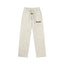 Fog Essentials Oatmeal Heather Straight‑Leg Embroidered Logo Casual Sweatpants