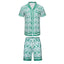 Casablanca Green Architectural Line-Art Set - Green / White