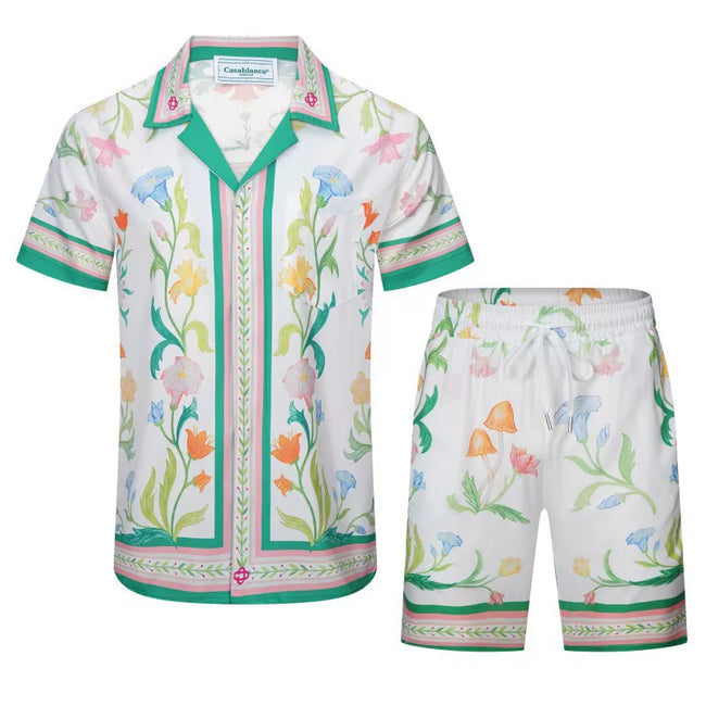 Casablanca Botanical Garden Floral Set - White / Green / Multi Hover Image