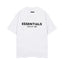 Fog Essentials White Oversized Chest Logo Print Short Sleeve Tee High‑Street Casual Top