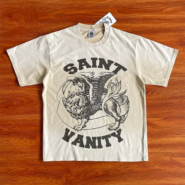 SAINT VANITY Printed Logo Short Sleeve Tee Hover Image