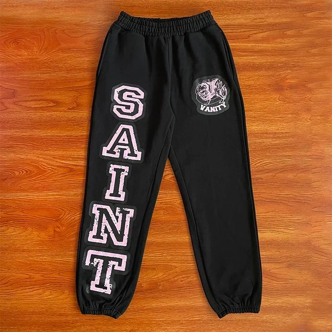 SAINT VANITY Printed Logo Casual Sweatshirt and Pants Set Main Image