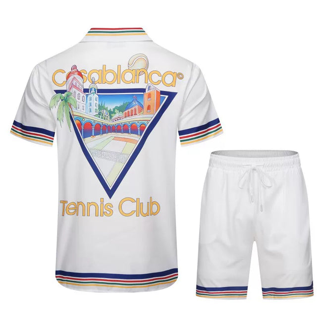 Casablanca Tennis Club Back Graphic Set - White / Multi Hover Image