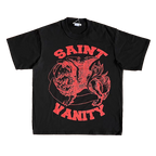 SAINT VANITY ins same style reverse letter printed casual short sleeved T-shirt