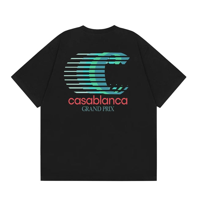 Casablanca Grand Prix Speed Logo T-Shirt - Black Hover Image
