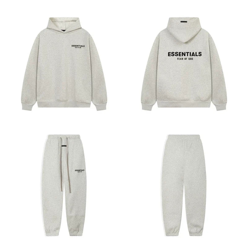 Fog Essentials Letter Print Oversized Hoodie & Sweatpants Two‑Piece Set