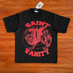 SAINT VANITY ins same style reverse letter printed casual short sleeved T-shirt