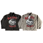 SAINT VANITY Trendy American-style Printed Collared Jacket Coat