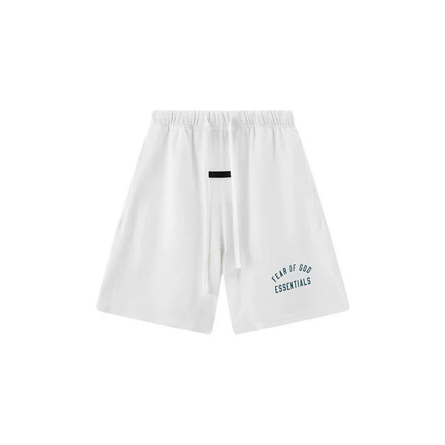 Fog Essentials Clean Cut Relaxed Fit Cotton Shorts – Minimalist Everyday Style Hover Image