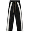 Fog Essentials Black Side‑Stripe Straight‑Leg Streetwear Sweatpants Casual Trousers