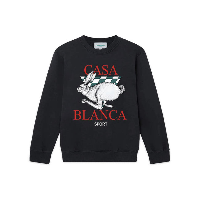 Casablanca Racing Hare Sport Sweatshirt - Black Hover Image
