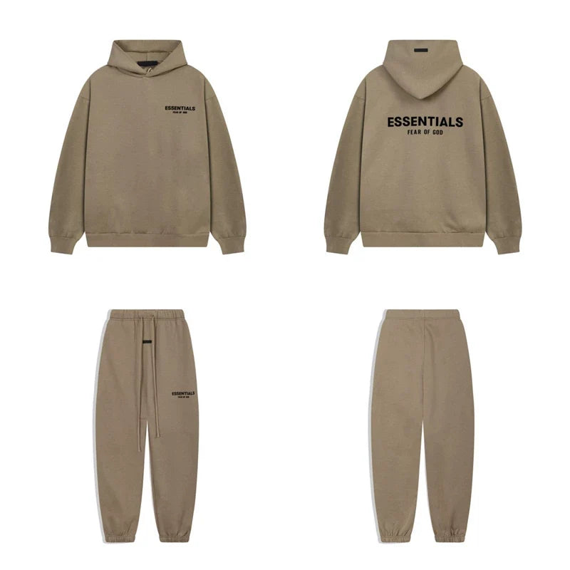 Fog Essentials Letter Print Oversized Hoodie & Sweatpants Two‑Piece Set