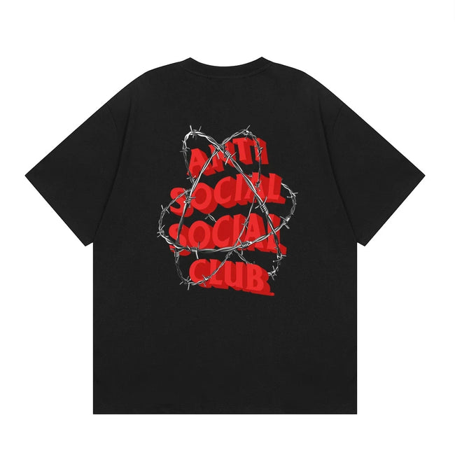 Anti Social Social Club Barbed Wire Logo T-Shirt - Black Hover Image