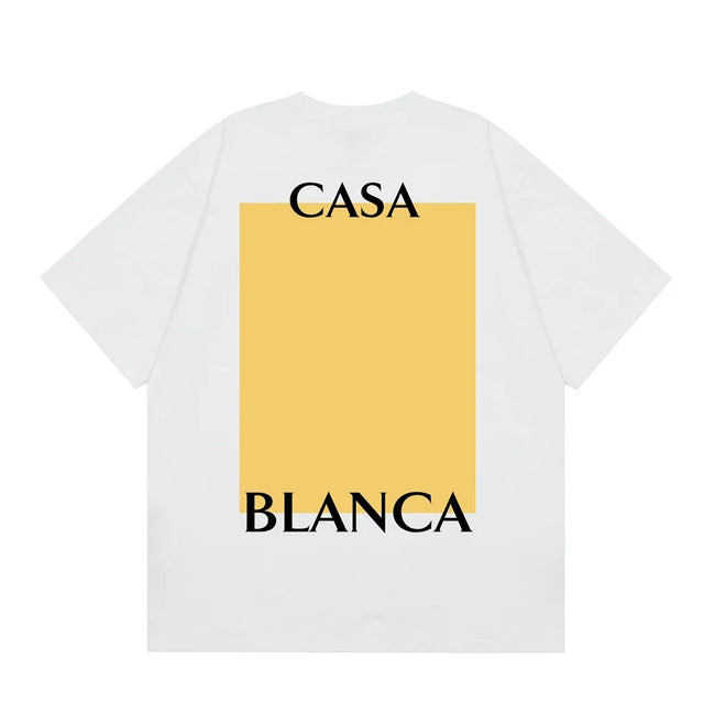 Casablanca Minimalist Block Back Graphic T-Shirt - White Hover Image