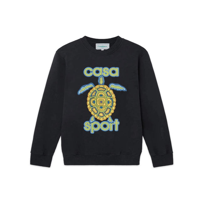 Casablanca Casa Sport Sea Turtle Graphic Sweatshirt - Black Hover Image