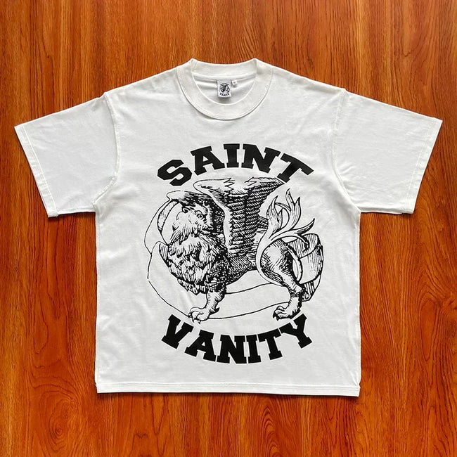 SAINT VANITY Graphic Letter Print Tee Hover Image