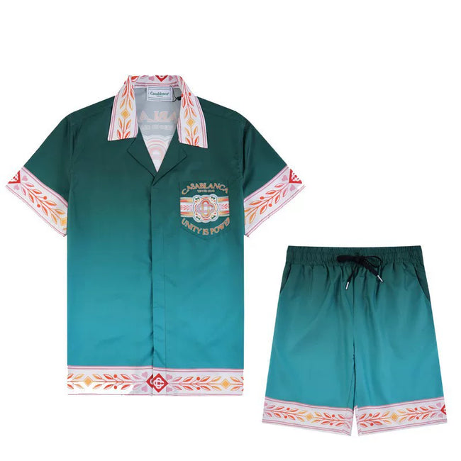 Casablanca Green Resort Crest Set - Dark Green / White Hover Image
