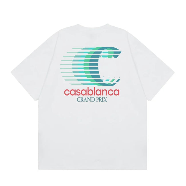 Casablanca Grand Prix Speed Logo T-Shirt - White Hover Image