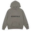 Fog Essentials Dark‑Gray Oversized Pullover Hoodie With Chest Logo Print